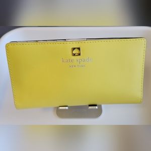 Kate Spade Slim Bifold Wallet, Yellow